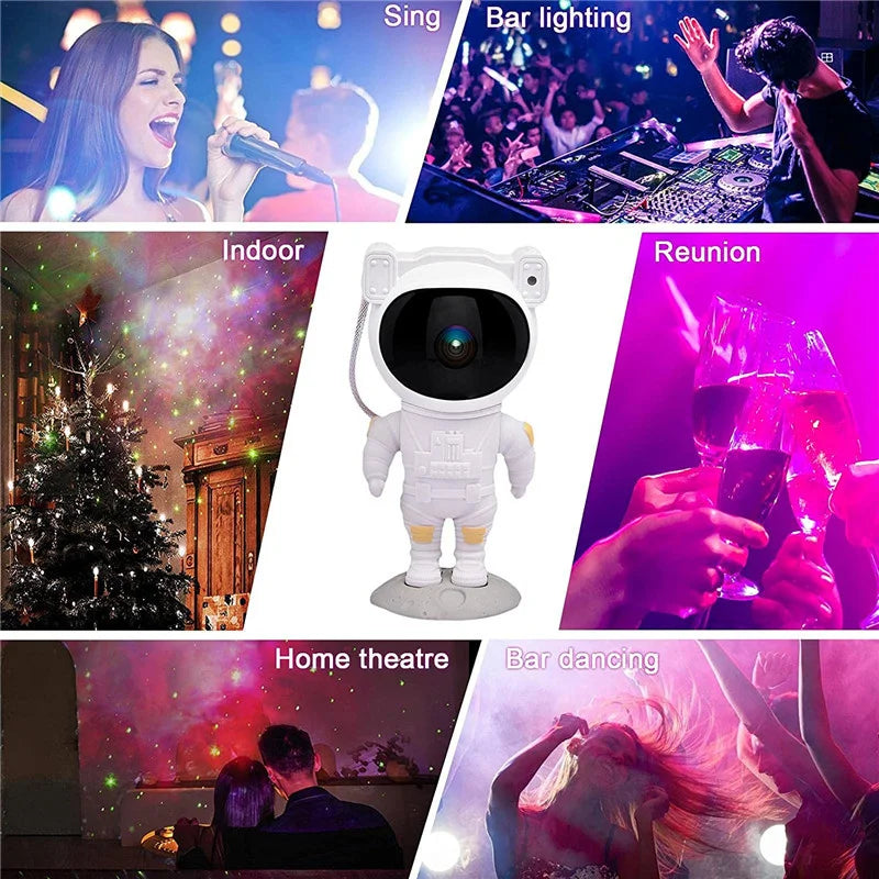 Astronaut LED Starry Sky Projector Lamp for Bedroom