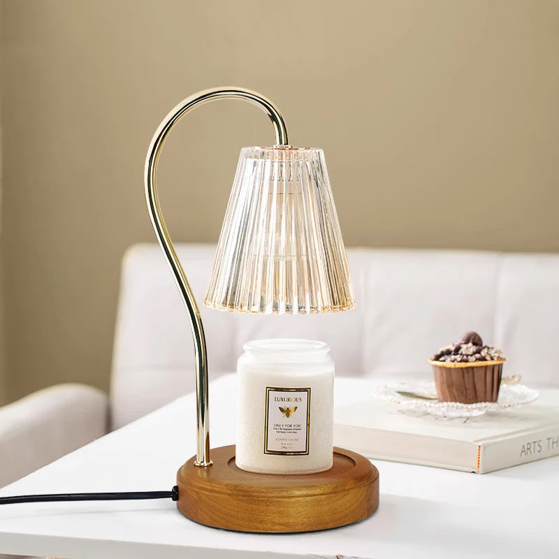 Luxury Candle Warmer: BAILI Wax Melt & Mood Light Dial Switch