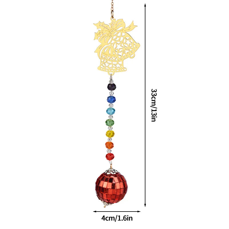 Crystal Wind Spinner: Rotating Hook Sunlight Catcher