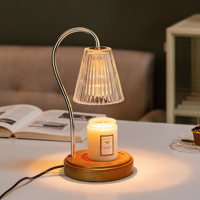 Luxury Candle Warmer: BAILI Wax Melt & Mood Light Dial Switch