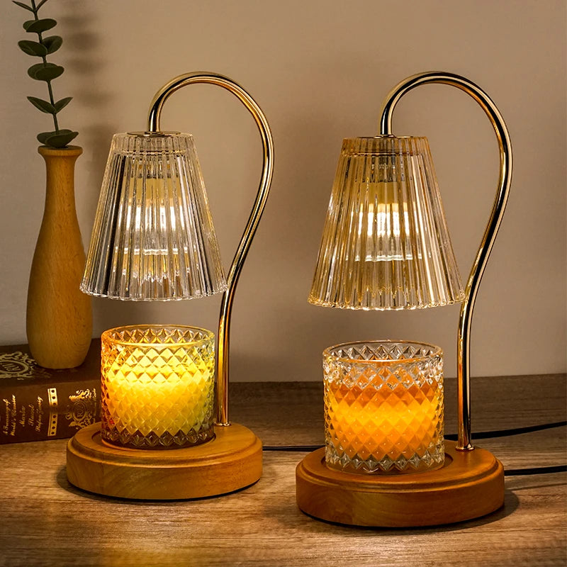 Luxury Candle Warmer: BAILI Wax Melt & Mood Light Dial Switch