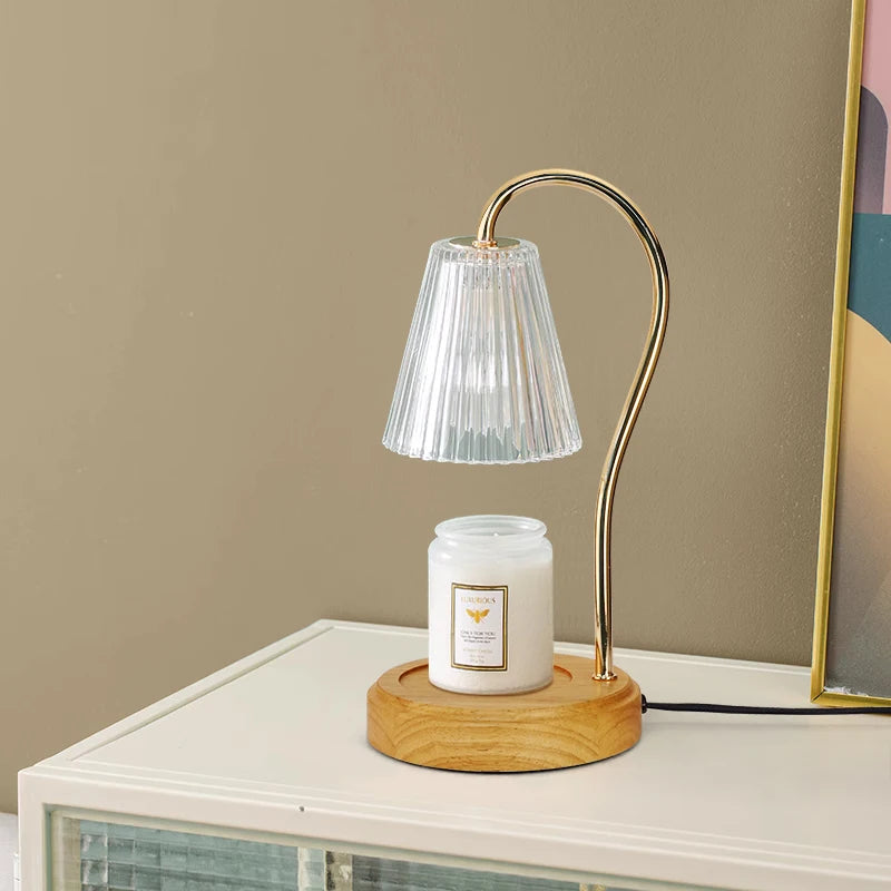 Luxury Candle Warmer: BAILI Wax Melt & Mood Light Dial Switch