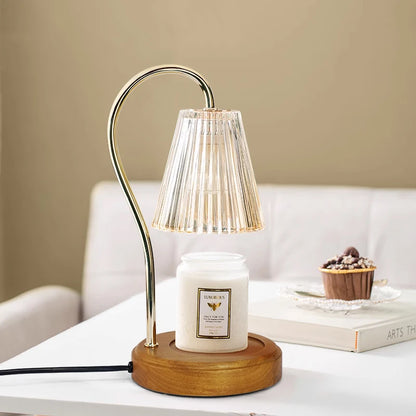 Luxury Candle Warmer: BAILI Wax Melt & Mood Light Dial Switch