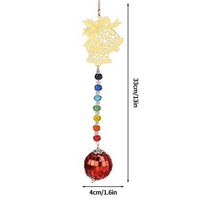 Crystal Wind Spinner: Rotating Hook Sunlight Catcher