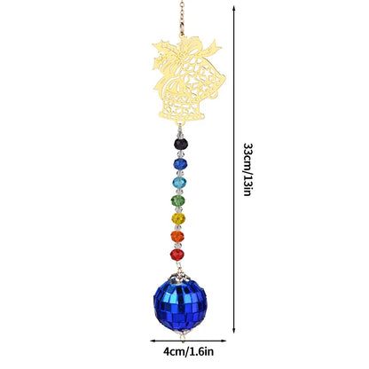 Crystal Wind Spinner: Rotating Hook Sunlight Catcher